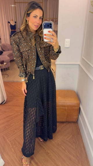 Jaqueta  Poli Jacquard