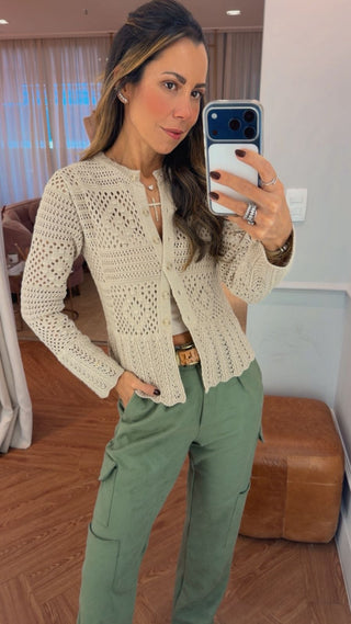 Casaqueto Tricot  Avelã