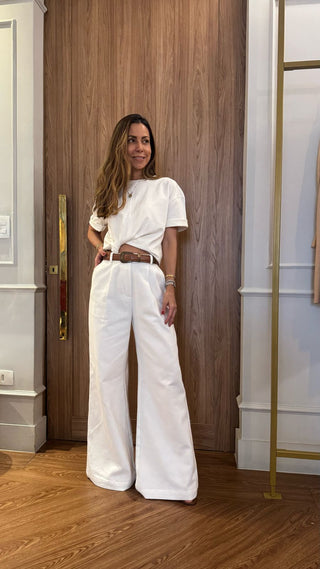 Calça Pantalona Poli