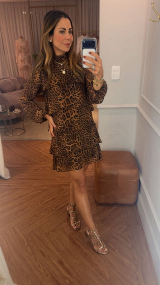 Vestido Waves Animal Print