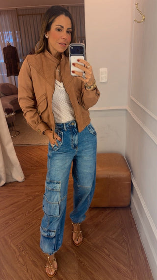 Calça Jeans Cargo Boy