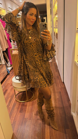 Vestido Leopard