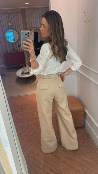Calça Pantalona Poli