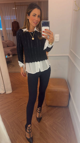 Calça Legging Pesponto