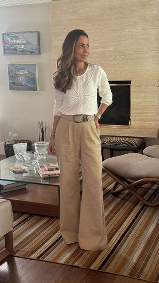 Calça Pantalona Poli