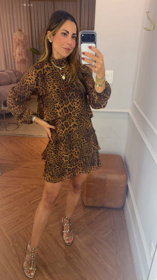 Vestido Waves Animal Print