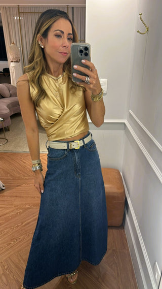 Blusa Botone Gold